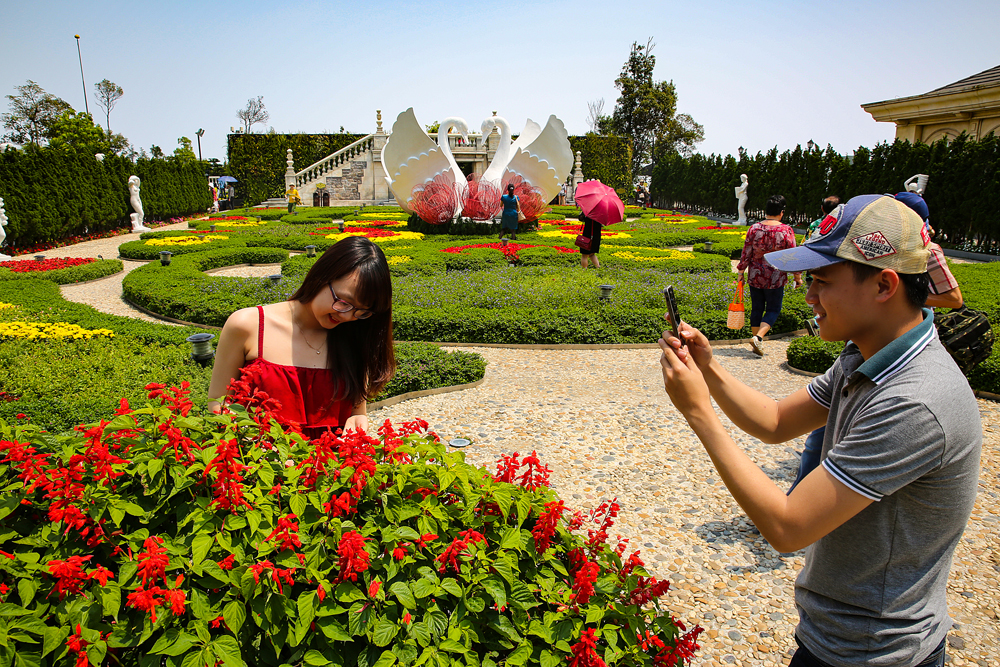 vườn hoa uyên ương